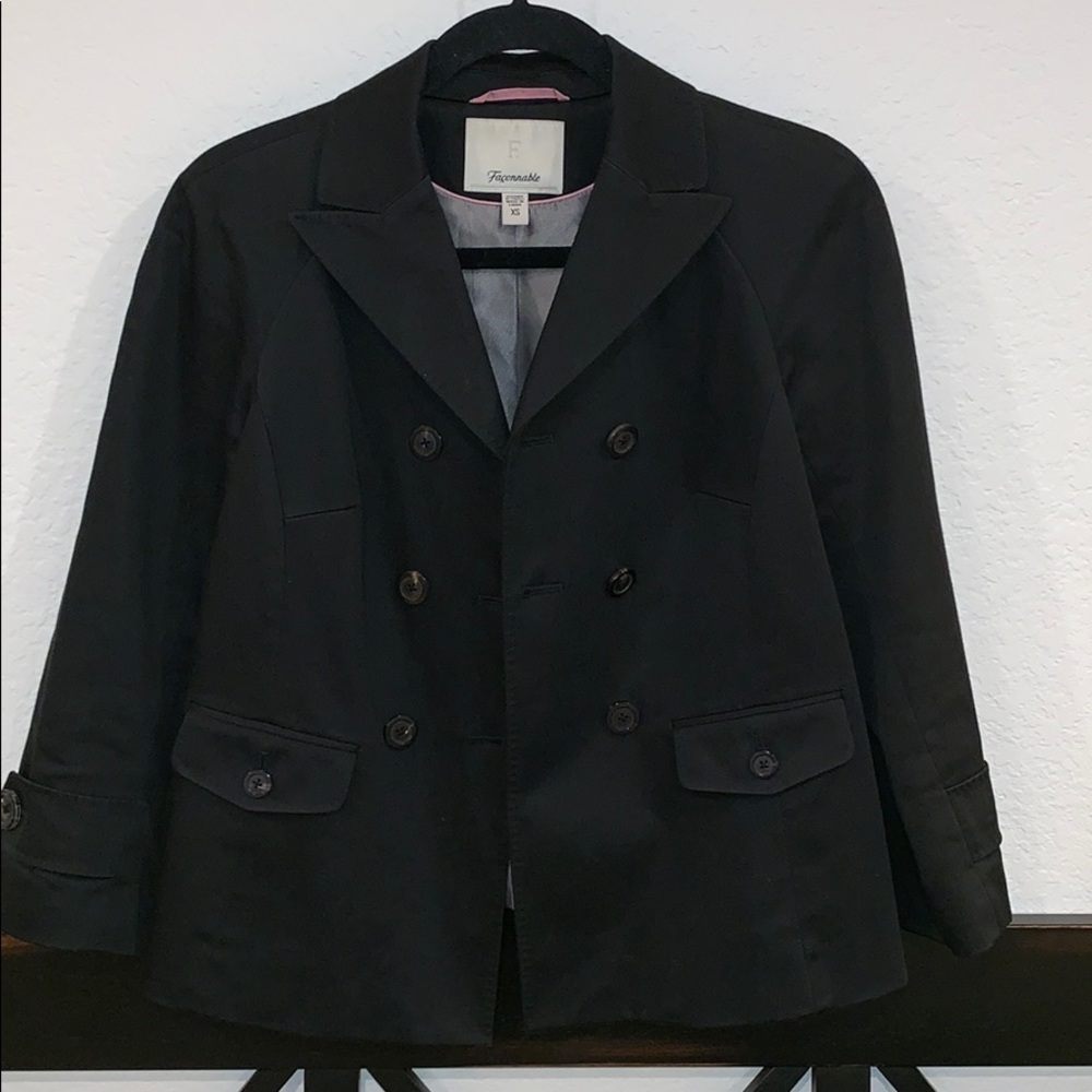 Faconnable Women’s Black Jacket. Size XS.